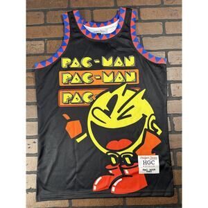 PAC MAN Black Headgear Classics Basketball Jersey ~Never Worn~ S M L
